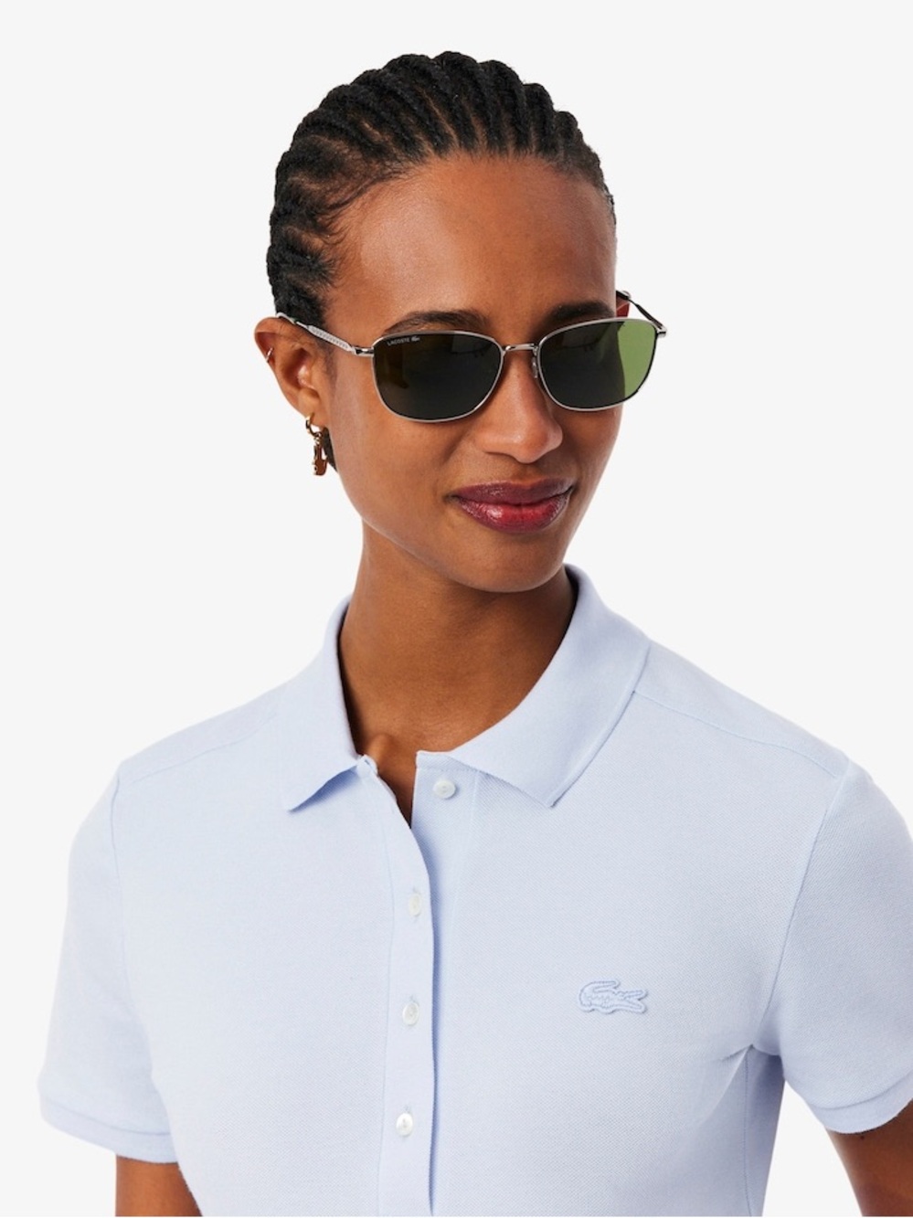 Women's L.12.D Slim Fit Stretch Mini Piqué Polo